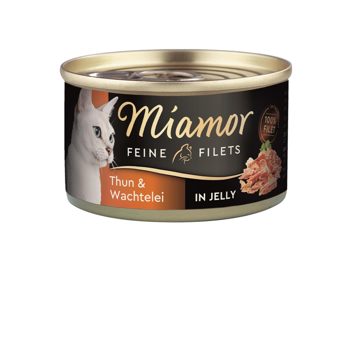 Miamor Feine Filets Thunfisch & Wachtelei 24x 100g